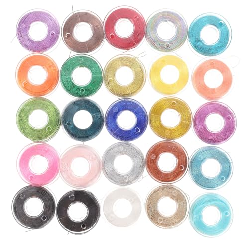 WEKAMOS 25 Stück Stickgarn Bunte Stickgarn für DIY Handarbeiten und Quilten Robuste und Langlebige Stickfäden Verschiedenen Farben für Kreative Projekte von WEKAMOS