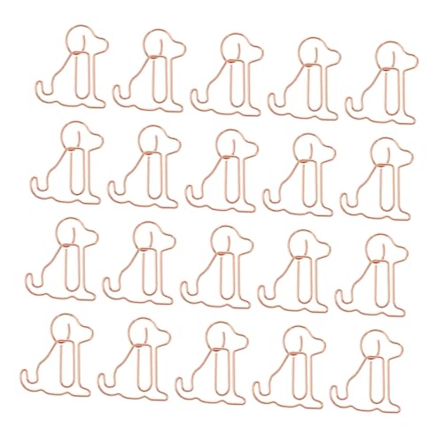 WEKAMOS 25 Stück Teiliges Büroklammern in Stilvollem Roségold Tierförmige Metall Lesezeichenclips in Hundedesign Langlebig und Dekorativ für Büro Schule und Geschenkideen WEKAMOS 25 Stück Teiliges Büroklammern in Stilvollem Roségold Tierförmige Metall Lesezeichenclips in Hundedesign Langlebig und Dekorativ für Büro Schule und Geschenkideen von WEKAMOS