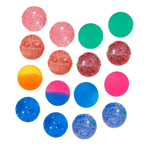WEKAMOS 25 Stück Teiliges Bunte Elastische Hüpfbälle für Leichte Strapazierfähige High Bounce Spielbälle als Partygeschenk und Lernbelohnung Tragbares Outdoor von WEKAMOS