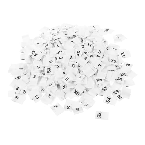 WEKAMOS 250 Stück Größenetiketten zum Nähen Waschbare Mini Größenlabels in Weiß Weiche Hautfreundliche Textiletiketten für Pullover Shirts Kinderjacken Klare Größenkennzeichnung Xs bis Xl WEKAMOS 250 Stück Größenetiketten zum Nähen Waschbare Mini Größenlabels in Weiß Weiche Hautfreundliche Textiletiketten für Pullover Shirts Kinderjacken Klare Größenkennzeichnung Xs bis Xl von WEKAMOS