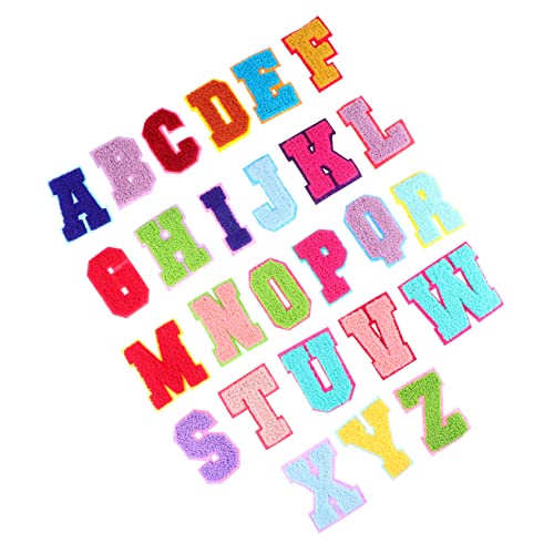 WEKAMOS 26 Stück Teiliges Set Buchstaben Stickapplikationen Bestickte Stoffaufnäher für Kleidung Taschen und Jeans Einfach Anzuwenden und Hautfreundlich WEKAMOS 26 Stück Teiliges Set Buchstaben Stickapplikationen Bestickte Stoffaufnäher für Kleidung Taschen und Jeans Einfach Anzuwenden und Hautfreundlich von WEKAMOS