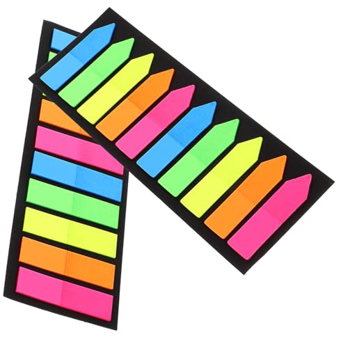 WEKAMOS 2Sätze Sticky Index Tabs Selbstklebende Registerkarten für Schule Büro und Zuhause für Notizen Markierungen und Klassifizierung Einfach von WEKAMOS
