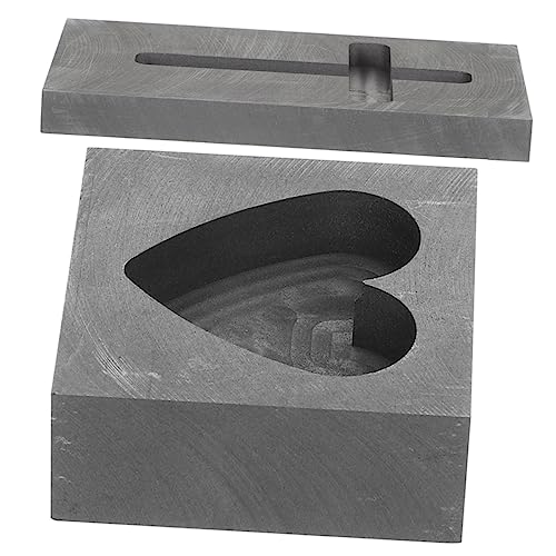 WEKAMOS 2Stücke Graphitform Herzform Kreuzform Gießform für Kupfer Hochwertige Graphitgussform für Metallbarren und Schmuckherstellung WEKAMOS 2Stücke Graphitform Herzform Kreuzform Gießform für Kupfer Hochwertige Graphitgussform für Metallbarren und Schmuckherstellung von WEKAMOS