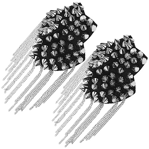 WEKAMOS 2Stücke Quaste Schulterklappen Abzeichen mit Elegantem Design für Anzüge Nickelfrei und Korrosionsbeständig für Retro und Punk Looks WEKAMOS 2Stücke Quaste Schulterklappen Abzeichen mit Elegantem Design für Anzüge Nickelfrei und Korrosionsbeständig für Retro und Punk Looks von WEKAMOS