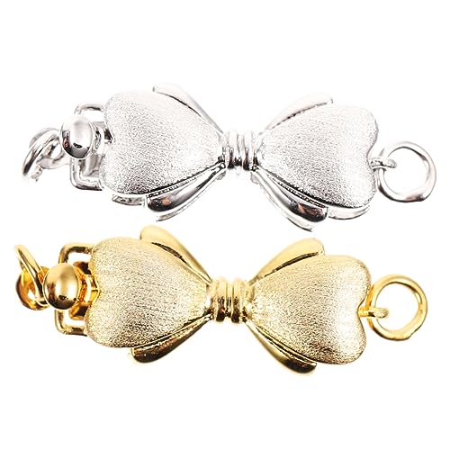 WEKAMOS 2Stücke Schmuckverschluss für Perlenketten und Armbänder DIY Metallverschluss für Schmuckdesign Langlebig und Einfach zu Befestigen WEKAMOS 2Stücke Schmuckverschluss für Perlenketten und Armbänder DIY Metallverschluss für Schmuckdesign Langlebig und Einfach zu Befestigen von WEKAMOS