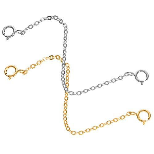WEKAMOS 2Stücke Verlängerungsketten Sterling Adjustable Armband Halskettenverlängerung für DIY Schmuckherstellung und Platin WEKAMOS 2Stücke Verlängerungsketten Sterling Adjustable Armband Halskettenverlängerung für DIY Schmuckherstellung und Platin von WEKAMOS