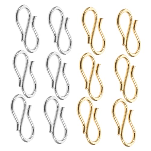 WEKAMOS 2Tasche Pack S Form Schmuckverschluss für DIY und Armbänder S Haken Verschlüsse für Schmuckherstellung und Bastelprojekte WEKAMOS 2Tasche Pack S Form Schmuckverschluss für DIY und Armbänder S Haken Verschlüsse für Schmuckherstellung und Bastelprojekte von WEKAMOS
