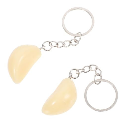 WEKAMOS 2pcs Neuheit Knoblauch Schlüsselbund Künstlicher Knoblauchanhänger Für Lebensmittelfotografie Spaß Keyring Für Autoschlüsselhandtaschen Für Freunde Familie WEKAMOS 2pcs Neuheit Knoblauch Schlüsselbund Künstlicher Knoblauchanhänger Für Lebensmittelfotografie Spaß Keyring Für Autoschlüsselhandtaschen Für Freunde Familie von WEKAMOS