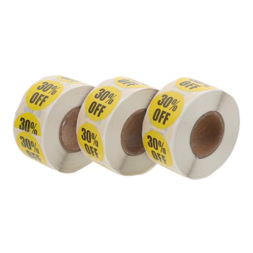 WEKAMOS 3 Rollen Aufkleber Rund Bunte Rabattetiketten Selbstklebend Supermarkt Preisschilder pro für Einzelhandel Verkaufsförderung und Warenkennzeichnung WEKAMOS 3 Rollen Aufkleber Rund Bunte Rabattetiketten Selbstklebend Supermarkt Preisschilder pro für Einzelhandel Verkaufsförderung und Warenkennzeichnung von WEKAMOS