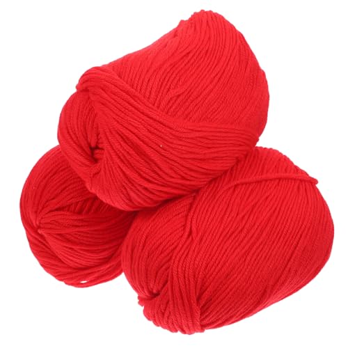 WEKAMOS 3 Rollen Baumwollgarn zum Häkeln Weiches Atmungsaktives Häkelgarn für DIY Vielseitig Einsetzbar für Haushalt Stricken Schmuck und Dekoration Hautfreundlich Langlebig Einfach zu WEKAMOS 3 Rollen Baumwollgarn zum Häkeln Weiches Atmungsaktives Häkelgarn für DIY Vielseitig Einsetzbar für Haushalt Stricken Schmuck und Dekoration Hautfreundlich Langlebig Einfach zu von WEKAMOS