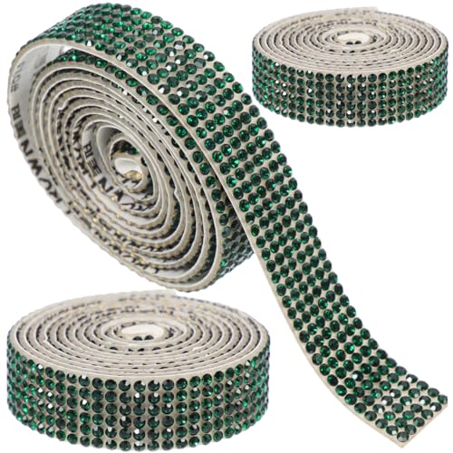WEKAMOS 3 Rollen Selbstklebendes Strassband Vielseitig Einsetzbar für DIY Kleidung Accessoires und Telefon Dekoration Temperaturbeständig und Langlebig WEKAMOS 3 Rollen Selbstklebendes Strassband Vielseitig Einsetzbar für DIY Kleidung Accessoires und Telefon Dekoration Temperaturbeständig und Langlebig von WEKAMOS
