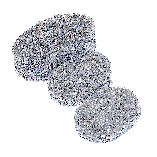 WEKAMOS 3 Rollen Strassband Selbstklebend Breit Funkelndes Kristall diamantnetz für DIY Hochzeit Dekoration Basteln Schmuck Gürtel und Accessoires WEKAMOS 3 Rollen Strassband Selbstklebend Breit Funkelndes Kristall diamantnetz für DIY Hochzeit Dekoration Basteln Schmuck Gürtel und Accessoires von WEKAMOS