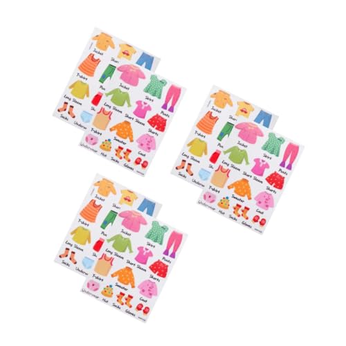 WEKAMOS 3 Sätze Abziehbare Kleidungsetiketten für Dresser Clothing Decals zur Einfachen Organisation im Material Bögen mit Bildern Text WEKAMOS 3 Sätze Abziehbare Kleidungsetiketten für Dresser Clothing Decals zur Einfachen Organisation im Material Bögen mit Bildern Text von WEKAMOS