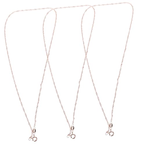 WEKAMOS 3 Stück Kupferkette in Roségold Feine DIY Schmuckkette für Anhänger Zarte Halsketten für Damen Robustes Material Vielseitig Kombinierbar für Elegante Looks WEKAMOS 3 Stück Kupferkette in Roségold Feine DIY Schmuckkette für Anhänger Zarte Halsketten für Damen Robustes Material Vielseitig Kombinierbar für Elegante Looks von WEKAMOS