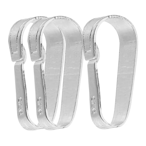 WEKAMOS 3 Stück Pinch Bails Silber Schmuckverschluss für DIY Anhänger Clips und Verbinder für und Armbänder Vielseitige Schmuckherstellung Zubehör WEKAMOS 3 Stück Pinch Bails Silber Schmuckverschluss für DIY Anhänger Clips und Verbinder für und Armbänder Vielseitige Schmuckherstellung Zubehör von WEKAMOS