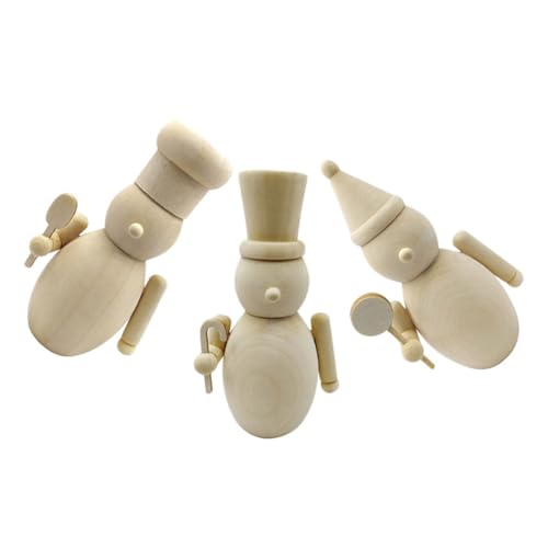 WEKAMOS 3 Stück Teiliges Holzknacker Figuren zum Bemalen Kleine Unvollendete Holzspielzeuge für Weihnachtsdeko Glatte Oberfläche Handliche DIY-holzfiguren für Festliche Bastelprojekte WEKAMOS 3 Stück Teiliges Holzknacker Figuren zum Bemalen Kleine Unvollendete Holzspielzeuge für Weihnachtsdeko Glatte Oberfläche Handliche DIY-holzfiguren für Festliche Bastelprojekte von WEKAMOS