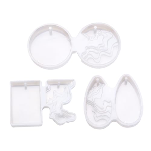 WEKAMOS 3 Stück Teiliges Silikon Schmuckform DIY Anhänger Gießform für Epoxidharz und Harz Schmuckherstellung Kreative Wiederverwendbare Mold für Individuelle Schmuckstücke WEKAMOS 3 Stück Teiliges Silikon Schmuckform DIY Anhänger Gießform für Epoxidharz und Harz Schmuckherstellung Kreative Wiederverwendbare Mold für Individuelle Schmuckstücke von WEKAMOS