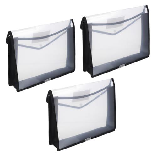 WEKAMOS 3 Stück Wasserdichte Dokumententasche Transparente PP Datei Organizer mit Druckknopf Verschluss Robuste Aufbewahrungstasche für Büro und Zuhause zum Schutz Akten WEKAMOS 3 Stück Wasserdichte Dokumententasche Transparente PP Datei Organizer mit Druckknopf Verschluss Robuste Aufbewahrungstasche für Büro und Zuhause zum Schutz Akten von WEKAMOS