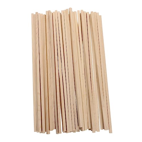 WEKAMOS 30 Stück Eckige Holzstäbe für DIY Handwerk Unbehandelte Holzmaterialien für Bastelprojekte Modellbau und Kindersicherheit WEKAMOS 30 Stück Eckige Holzstäbe für DIY Handwerk Unbehandelte Holzmaterialien für Bastelprojekte Modellbau und Kindersicherheit von WEKAMOS