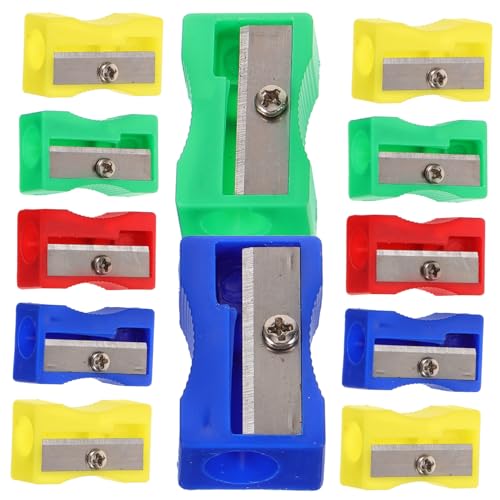 WEKAMOS 30 Stück Mini Bleistiftspitzer Handheld Anspitzer Bunten Farben für Einfach zu Bedienen Leicht zu Reinigen Schreibwaren für Schule und Geschenkideen Zufällige Zufällige Farbe von WEKAMOS