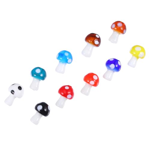 WEKAMOS 30 Stück Teiliges Bunte Glas Pilz Perlen für Schmuckherstellung DIY Armbänder Halsketten Kreative Spacer Perlen für Bastelprojekte und Handgefertigte Schmuckdekorationen WEKAMOS 30 Stück Teiliges Bunte Glas Pilz Perlen für Schmuckherstellung DIY Armbänder Halsketten Kreative Spacer Perlen für Bastelprojekte und Handgefertigte Schmuckdekorationen von WEKAMOS