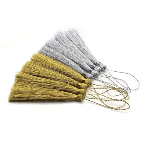 WEKAMOS 30 Stück Teiliges Chinesischer Knoten Quasten Anhänger Gold Silberfarbene DIY Dekoration Vielseitige Troddeln für Lesezeichen Fächer Vorhänge und Handgemachte Accessoires WEKAMOS 30 Stück Teiliges Chinesischer Knoten Quasten Anhänger Gold Silberfarbene DIY Dekoration Vielseitige Troddeln für Lesezeichen Fächer Vorhänge und Handgemachte Accessoires von WEKAMOS
