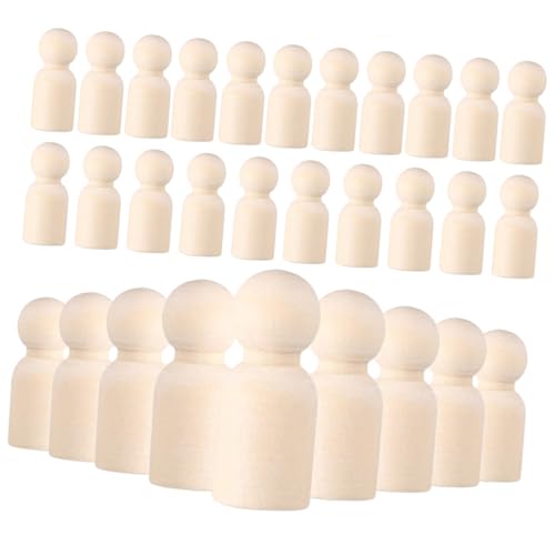 WEKAMOS 30 Stück Teiliges DIY Holzpuppen Naturbelassen Glatt Unbemalt Kinderfreundlich zum Bemalen und Basteln Kreative Malfiguren Geschenkidee für Mädchen Jungen Eltern Junge Mädchen WEKAMOS 30 Stück Teiliges DIY Holzpuppen Naturbelassen Glatt Unbemalt Kinderfreundlich zum Bemalen und Basteln Kreative Malfiguren Geschenkidee für Mädchen Jungen Eltern Junge Mädchen von WEKAMOS