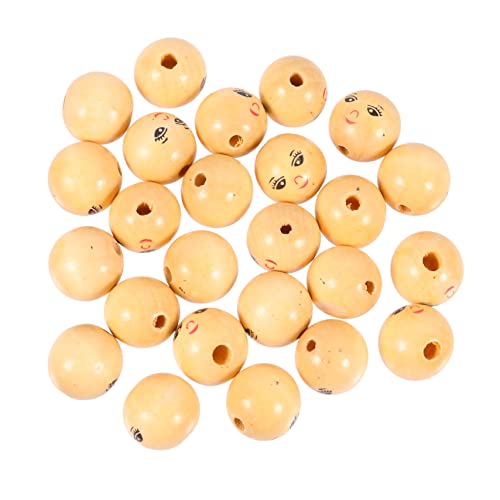 WEKAMOS 30 Stück Teiliges Holzperlen mit Smile Gesicht Natürliche Runde Holzkugeln DIY Schmuckzubehör Kreative Muster für Bastelprojekte und Schmuckherstellung WEKAMOS 30 Stück Teiliges Holzperlen mit Smile Gesicht Natürliche Runde Holzkugeln DIY Schmuckzubehör Kreative Muster für Bastelprojekte und Schmuckherstellung von WEKAMOS