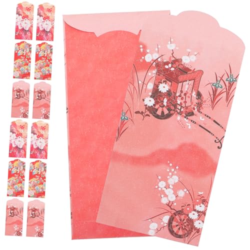 WEKAMOS 30 Stück Teiliges Japanischer Stil Rote Papierumschläge für Geldgeschenke Neujahr Rote Pakete mit Blumendesign Festliche Umschläge für Chinesisches Jahr und Hochzeit WEKAMOS 30 Stück Teiliges Japanischer Stil Rote Papierumschläge für Geldgeschenke Neujahr Rote Pakete mit Blumendesign Festliche Umschläge für Chinesisches Jahr und Hochzeit von WEKAMOS