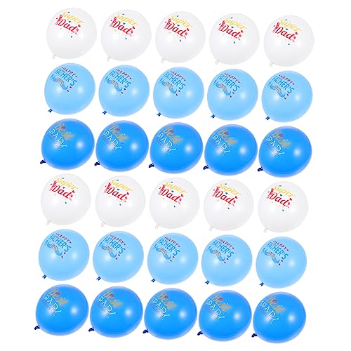 WEKAMOS 30 Stück Teiliges Luftballons für Vaterstag Deko Kreative Fotorequisiten für Party Leicht Praktisch für Innen und Außenbereich von WEKAMOS