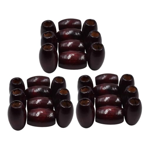 WEKAMOS 30 Stück Teiliges Ovale Holzperlen in Weinrot Naturbelassen Auffädeln für DIY Schmuck Armbänder Halsketten Spacer perlen für Bastelprojekte und Handarbeiten WEKAMOS 30 Stück Teiliges Ovale Holzperlen in Weinrot Naturbelassen Auffädeln für DIY Schmuck Armbänder Halsketten Spacer perlen für Bastelprojekte und Handarbeiten von WEKAMOS