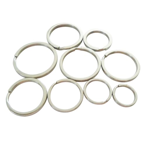 WEKAMOS 30 Stück Teiliges Schlüsselringe in Flache Rostfreie Robuste Split Key Rings für Schlüsselanhänger und DIY Schmuck Zubehör WEKAMOS 30 Stück Teiliges Schlüsselringe in Flache Rostfreie Robuste Split Key Rings für Schlüsselanhänger und DIY Schmuck Zubehör von WEKAMOS