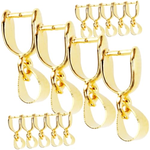 WEKAMOS 30 Stück Teiliges Schmuckverbinder Gold DIY Perlen Anhänger Clip Verschluss Einfach zu Befestigen Vielseitig für Halsketten und Charm Anhänger Glatte Oberfläche Praktische WEKAMOS 30 Stück Teiliges Schmuckverbinder Gold DIY Perlen Anhänger Clip Verschluss Einfach zu Befestigen Vielseitig für Halsketten und Charm Anhänger Glatte Oberfläche Praktische von WEKAMOS