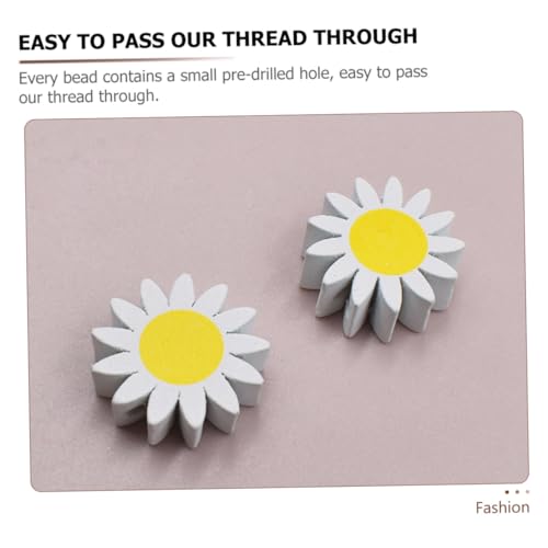 WEKAMOS 30 Stück Teiliges Sonnenblumen Holzperlen zum Basteln Bunte Lose Holzperlen für DIY Halsketten Armbänder Girlanden und Holzdeko Langlebig und Farbecht Zufällige Zufällige Farbe WEKAMOS 30 Stück Teiliges Sonnenblumen Holzperlen zum Basteln Bunte Lose Holzperlen für DIY Halsketten Armbänder Girlanden und Holzdeko Langlebig und Farbecht Zufällige Zufällige Farbe von WEKAMOS