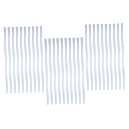 WEKAMOS 30 Stück Teiliges Transparente Kunststoff Schiebebinder Lange Spine Bars für Berichtbindung Robuste Wiederverwendbare Buchbindestangen mit Leicht Bedienbarem Schiebemechanismus für von WEKAMOS