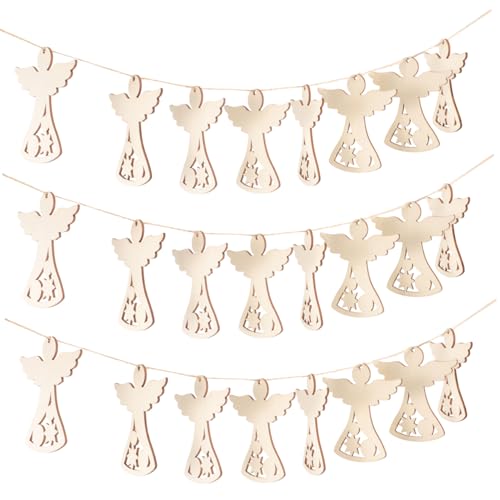 WEKAMOS 30 Stück Teiliges Unvollendeter Holzscheiben in Engel Form DIY Holz Bastelsets zum Bemalen Runde Holzchips für Weihnachtsengel Bastelprojekte Naturbelassen Glatte Kanten WEKAMOS 30 Stück Teiliges Unvollendeter Holzscheiben in Engel Form DIY Holz Bastelsets zum Bemalen Runde Holzchips für Weihnachtsengel Bastelprojekte Naturbelassen Glatte Kanten von WEKAMOS