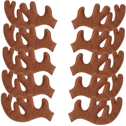 WEKAMOS 30 Stück Teiliges Weiche Filz Rentier Geweih Stirnband DIY Weihnachtsdekoration für Haar und Hutverzierung Vielseitige Bastelaccessoires für Festliche Weihnachtsstimmung WEKAMOS 30 Stück Teiliges Weiche Filz Rentier Geweih Stirnband DIY Weihnachtsdekoration für Haar und Hutverzierung Vielseitige Bastelaccessoires für Festliche Weihnachtsstimmung von WEKAMOS