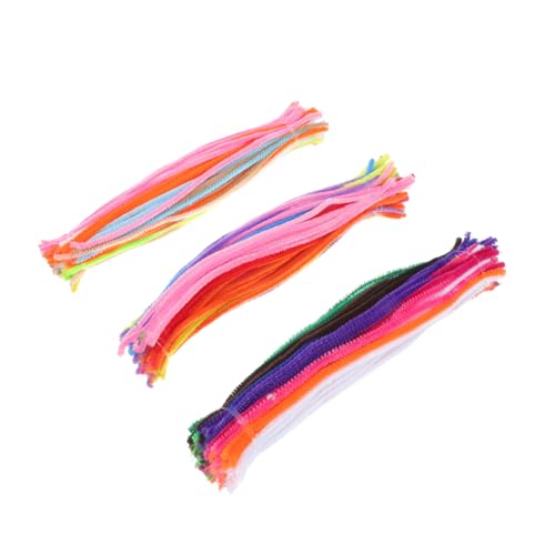 WEKAMOS 300 Stück Bunte Biegsame Chenilledraht Bastelstäbe für Vielseitige DIY Hellen Dunklen und Leuchtenden Farben Robustes Material für Kreative Bastelprojekte und Geschenkideen von WEKAMOS