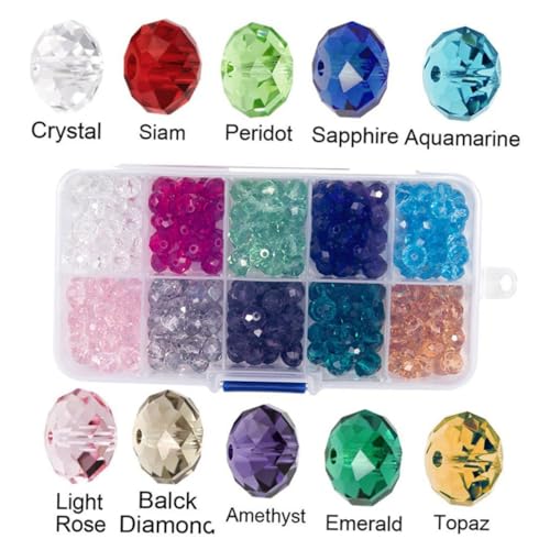 WEKAMOS 300 Stück Bunte Glasperlen DIY Schmuckperlen für Armbänder Basteln Schmuckherstellung Langlebige Leichte Glasperlen für Kreative Schmuckgestaltung WEKAMOS 300 Stück Bunte Glasperlen DIY Schmuckperlen für Armbänder Basteln Schmuckherstellung Langlebige Leichte Glasperlen für Kreative Schmuckgestaltung von WEKAMOS
