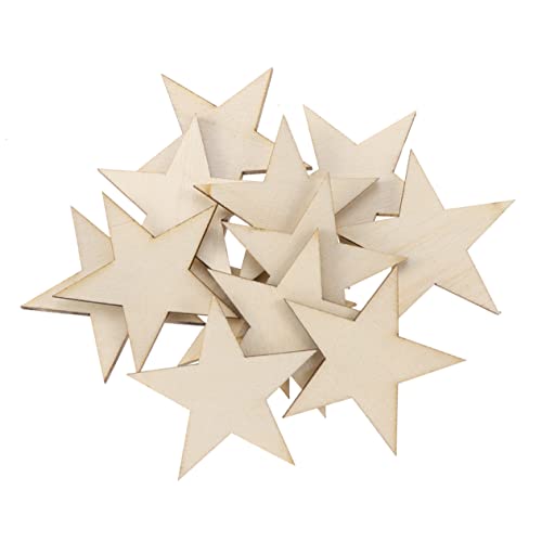 WEKAMOS 300 Stück DIY Holzsterne Fünfzackige Holzscheiben für Bastelprojekte für Hochzeiten Feiern und Kreative Aktivitäten WEKAMOS 300 Stück DIY Holzsterne Fünfzackige Holzscheiben für Bastelprojekte für Hochzeiten Feiern und Kreative Aktivitäten von WEKAMOS