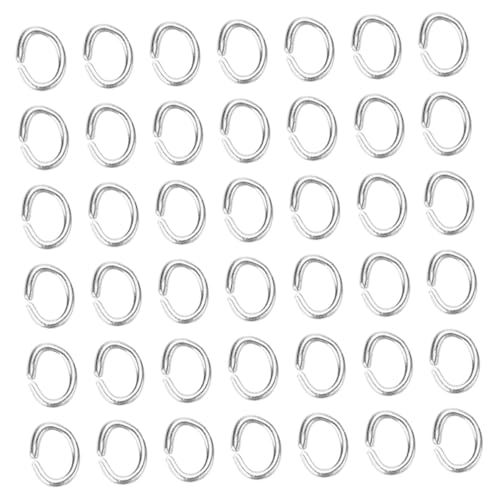 WEKAMOS 300 Stück Offene Sprungringe aus Dickem Kupfer Schmuckverbinder für DIY Armband Halskette und Schlüsselanhänger Vielseitige Schmuckherstellung Zubehör in Silber WEKAMOS 300 Stück Offene Sprungringe aus Dickem Kupfer Schmuckverbinder für DIY Armband Halskette und Schlüsselanhänger Vielseitige Schmuckherstellung Zubehör in Silber von WEKAMOS