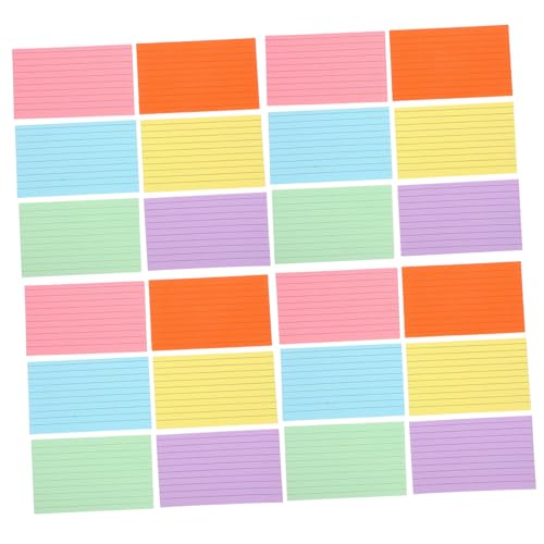 WEKAMOS 300 Stück Teiliges Farbiger Linierter Indexkarten Doppelseitig Liniertes Notizkarten in Sechs Farben Glattes Papier für Organisation Lernen und Aufgabenmanagement WEKAMOS 300 Stück Teiliges Farbiger Linierter Indexkarten Doppelseitig Liniertes Notizkarten in Sechs Farben Glattes Papier für Organisation Lernen und Aufgabenmanagement von WEKAMOS