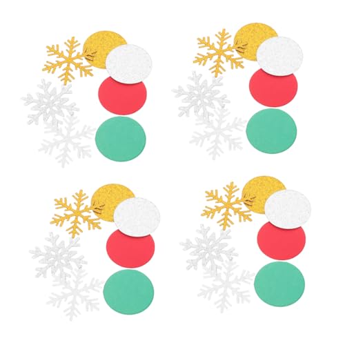 WEKAMOS 300 Stück Teiliges Schneeflocken Konfetti Glitzerndes Papierstreu in Rot Grün Gold und Silber Festliche Tischdeko für Weihnachtsfeiern Desserttische und Winterliche Partygestaltung WEKAMOS 300 Stück Teiliges Schneeflocken Konfetti Glitzerndes Papierstreu in Rot Grün Gold und Silber Festliche Tischdeko für Weihnachtsfeiern Desserttische und Winterliche Partygestaltung von WEKAMOS
