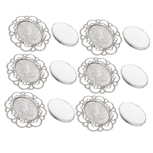 WEKAMOS 30Stücke DIY Brosche Basis Legierung Tablett mit Glaskuppeln für Broschen für Basteln und Schmuckherstellung WEKAMOS 30Stücke DIY Brosche Basis Legierung Tablett mit Glaskuppeln für Broschen für Basteln und Schmuckherstellung von WEKAMOS
