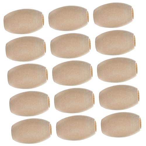 WEKAMOS 30Stücke Ovale Holzperlen Natur Holzperlen für DIY Schmuck Bastelbedarf für Armbänder Unbehandelte Runde Holzperlen für Projekte WEKAMOS 30Stücke Ovale Holzperlen Natur Holzperlen für DIY Schmuck Bastelbedarf für Armbänder Unbehandelte Runde Holzperlen für Projekte von WEKAMOS