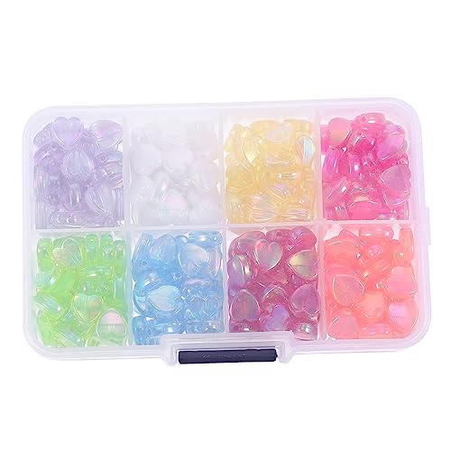 WEKAMOS 320 Stück Herzförmige Acrylperlen für Schmuckgestaltung Bunte Bastelperlen Geeignet für DIY Armbänder und Kinderhandwerk Praktischer Verpackungsbox WEKAMOS 320 Stück Herzförmige Acrylperlen für Schmuckgestaltung Bunte Bastelperlen Geeignet für DIY Armbänder und Kinderhandwerk Praktischer Verpackungsbox von WEKAMOS