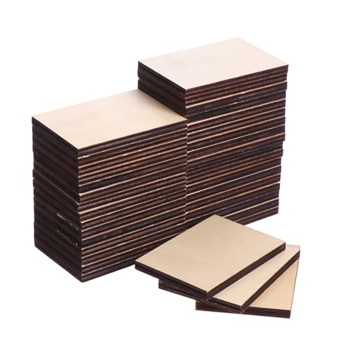 WEKAMOS 36 Stück Teiliges Langlebige Rechteckige Holzstücke zum Basteln und Dekorieren Blanko Holzscheiben für DIY Malerei Hochzeit und Partydeko WEKAMOS 36 Stück Teiliges Langlebige Rechteckige Holzstücke zum Basteln und Dekorieren Blanko Holzscheiben für DIY Malerei Hochzeit und Partydeko von WEKAMOS