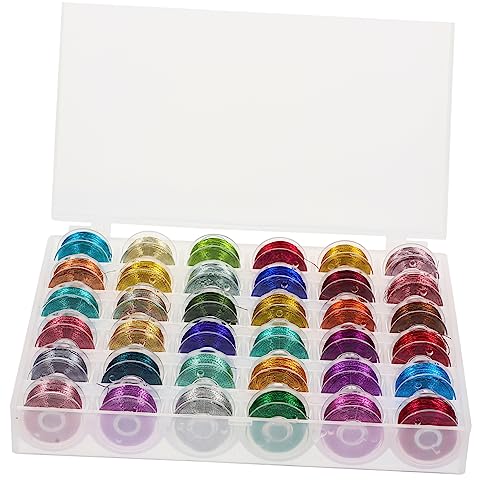 WEKAMOS 36Rollen Farbiger Stickgarn Metalloptik Handwäschefäden für DIY Stickerei Leicht Tragbar für Projekte und Aktivitäten Vielseitig WEKAMOS 36Rollen Farbiger Stickgarn Metalloptik Handwäschefäden für DIY Stickerei Leicht Tragbar für Projekte und Aktivitäten Vielseitig von WEKAMOS