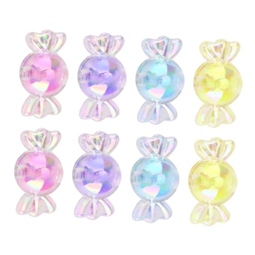 WEKAMOS 375 Stück Bunte Kleine Acryl Sternperlen Rund DIY Schmuckzubehör für Armbänder Halsketten ca Candy Farben Leicht Langlebig von WEKAMOS