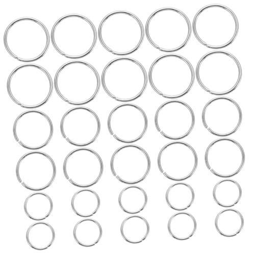WEKAMOS 3er Packungen Metall Sprungringe Schmuck Verbindungsringe Offene Biegeringe für Armbänder Halsketten DIY Schmuckherstellung Verschiedene Silberfarben WEKAMOS 3er Packungen Metall Sprungringe Schmuck Verbindungsringe Offene Biegeringe für Armbänder Halsketten DIY Schmuckherstellung Verschiedene Silberfarben von WEKAMOS